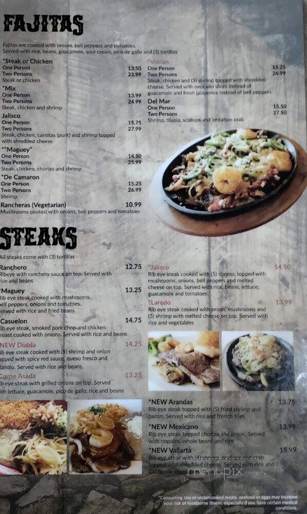 El Maguey - Columbia, MO menu_pic