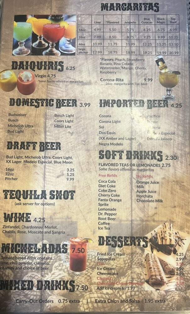 El Maguey - Columbia, MO menu_pic