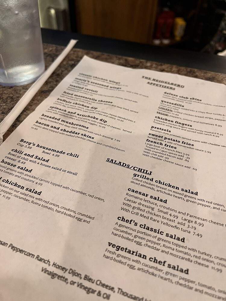 Heidelberg Restaurant - Columbia, MO menu_pic
