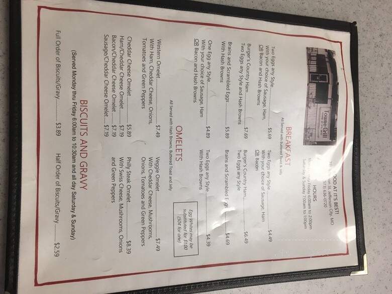 Town Grill - Jefferson City, MO menu_pic