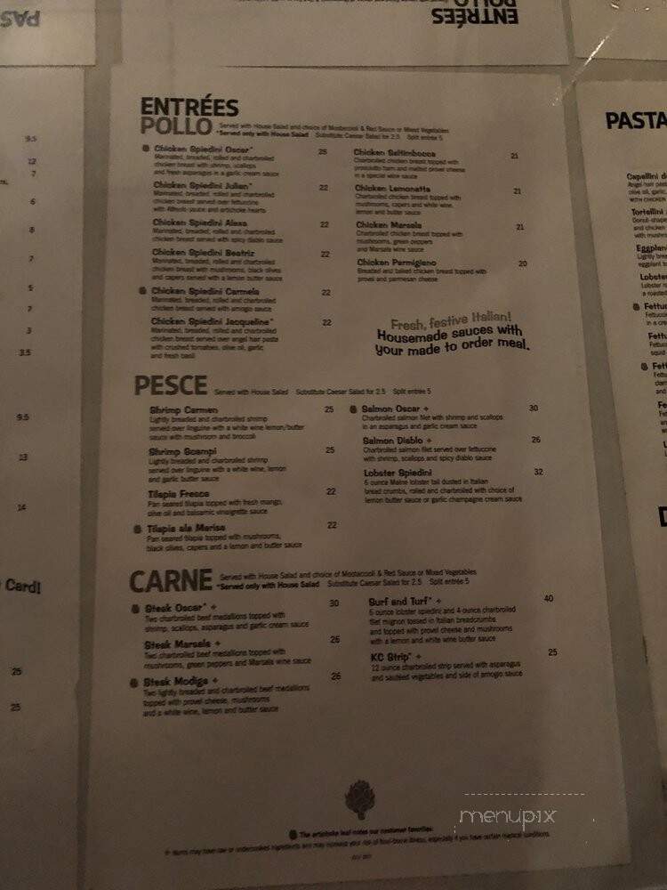 Carmen's Cafe - Kansas City, MO menu_pic