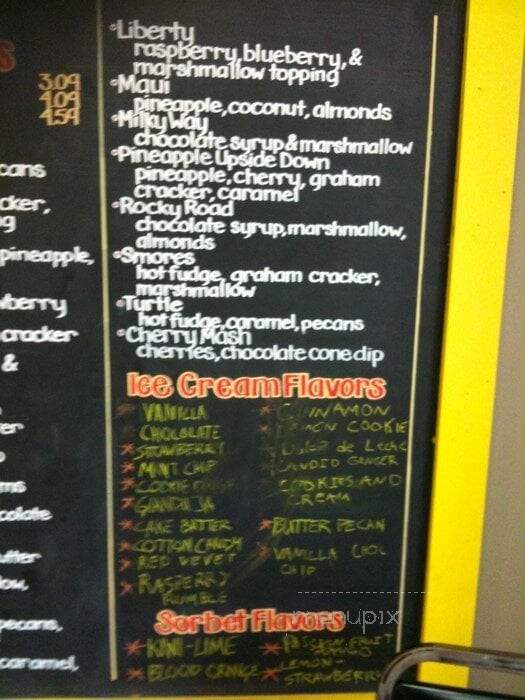 Poppy's Ice Cream and Coffee Shop - Lees Summit, MO menu_pic