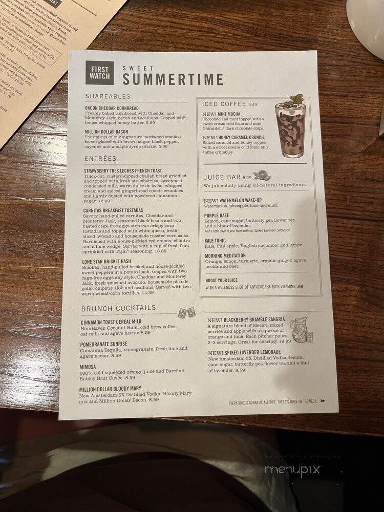 First Watch - Kansas City, MO menu_pic