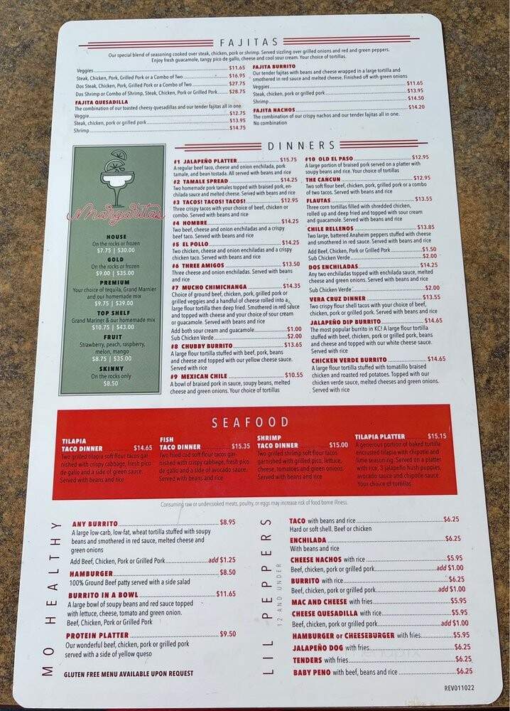 Jalapenos Mexican Restaurant - Kansas City, MO menu_pic