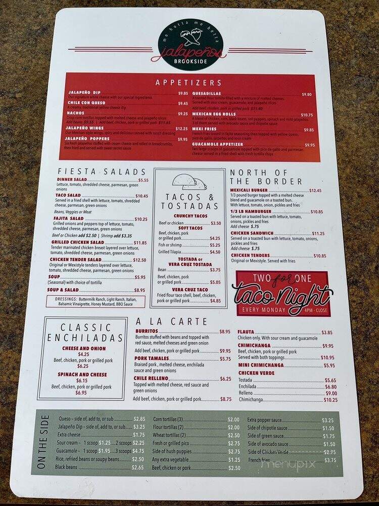 Jalapenos Mexican Restaurant - Kansas City, MO menu_pic