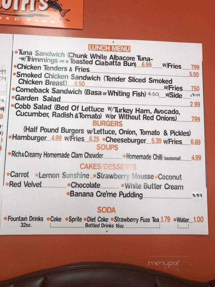 Lutfi's Fried Fish - Kansas City, MO menu_pic