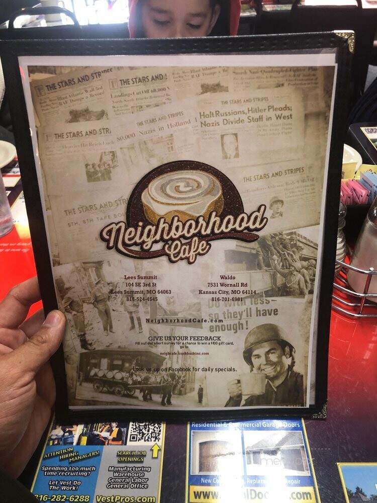 Neighbor's Cafe - Lees Summit, MO menu_pic