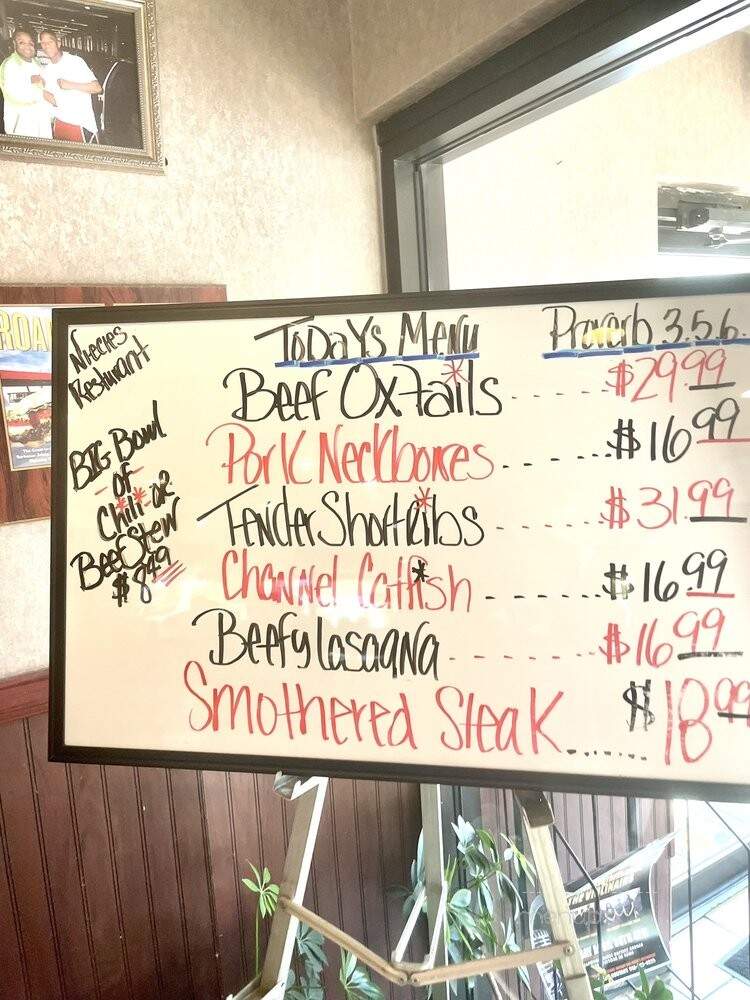 Niecie's Restaurant - Kansas City, MO menu_pic