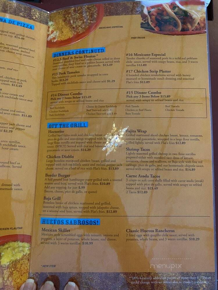 Tortilla Flats - Kansas City, MO menu_pic