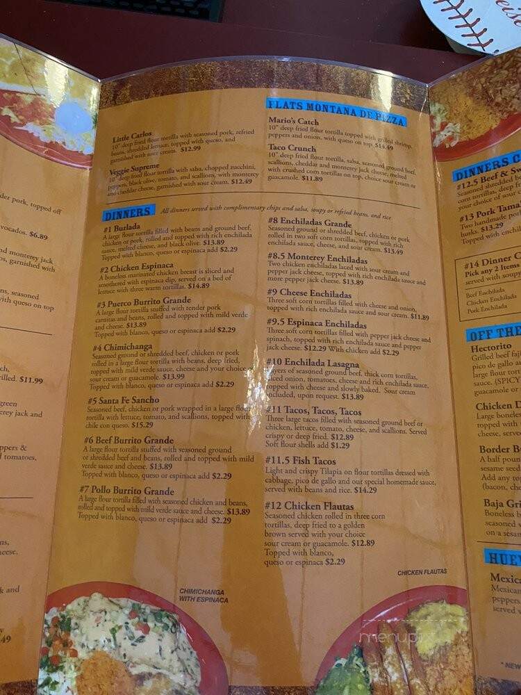 Tortilla Flats - Kansas City, MO menu_pic