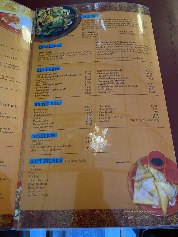 Tortilla Flats - Kansas City, MO menu_pic