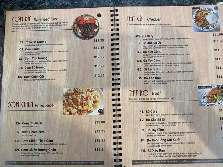 Vietnam Cafe - Kansas City, MO menu_pic