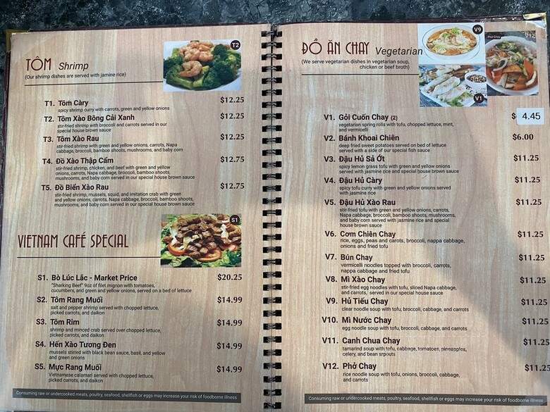 Vietnam Cafe - Kansas City, MO menu_pic