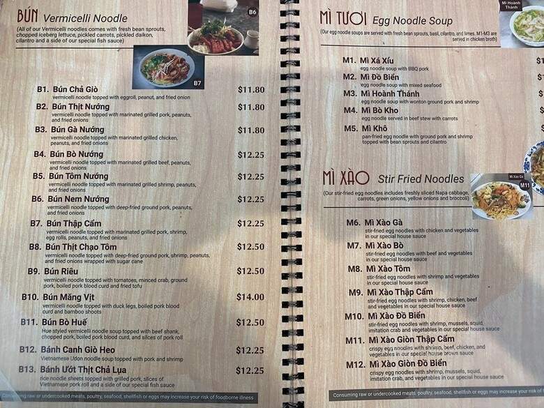 Vietnam Cafe - Kansas City, MO menu_pic