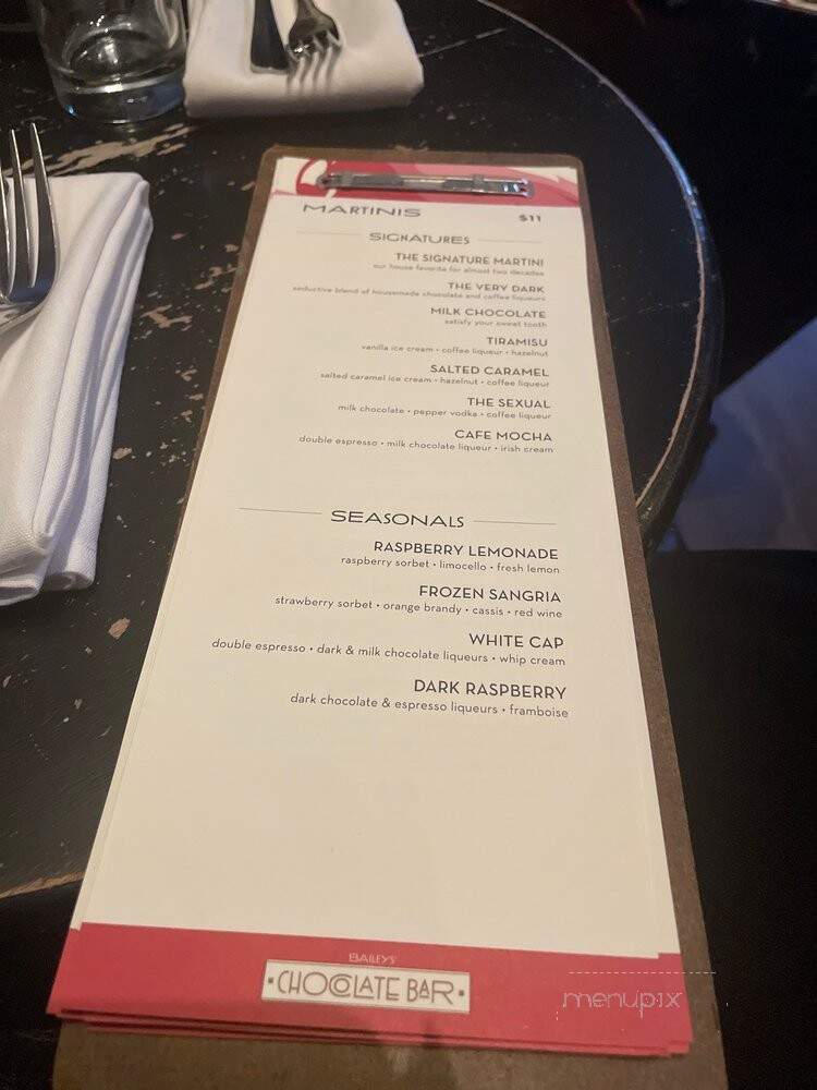 Baileys' Chocolate Bar - Saint Louis, MO menu_pic