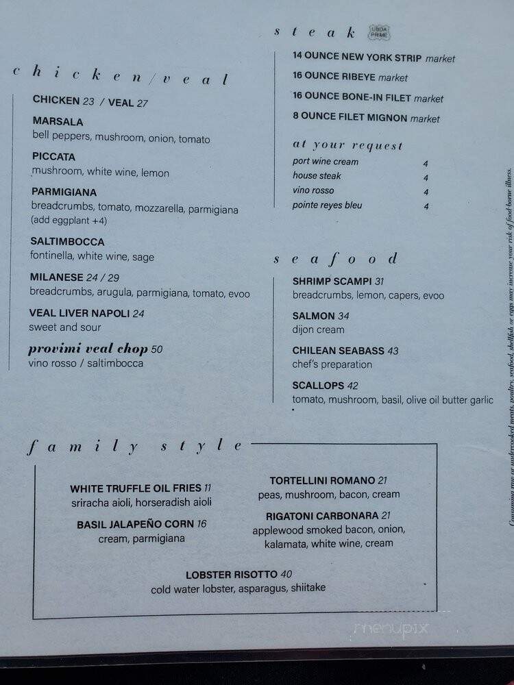 Cafe Napoli - Saint Louis, MO menu_pic