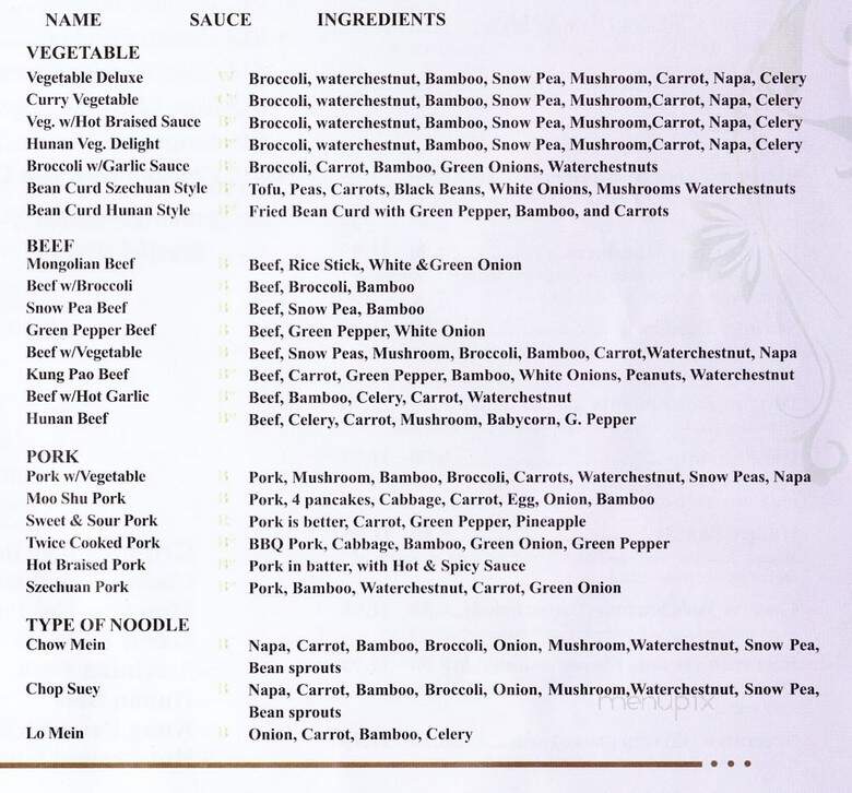Dynasty Chinese Restaurant - Ballwin, MO menu_pic