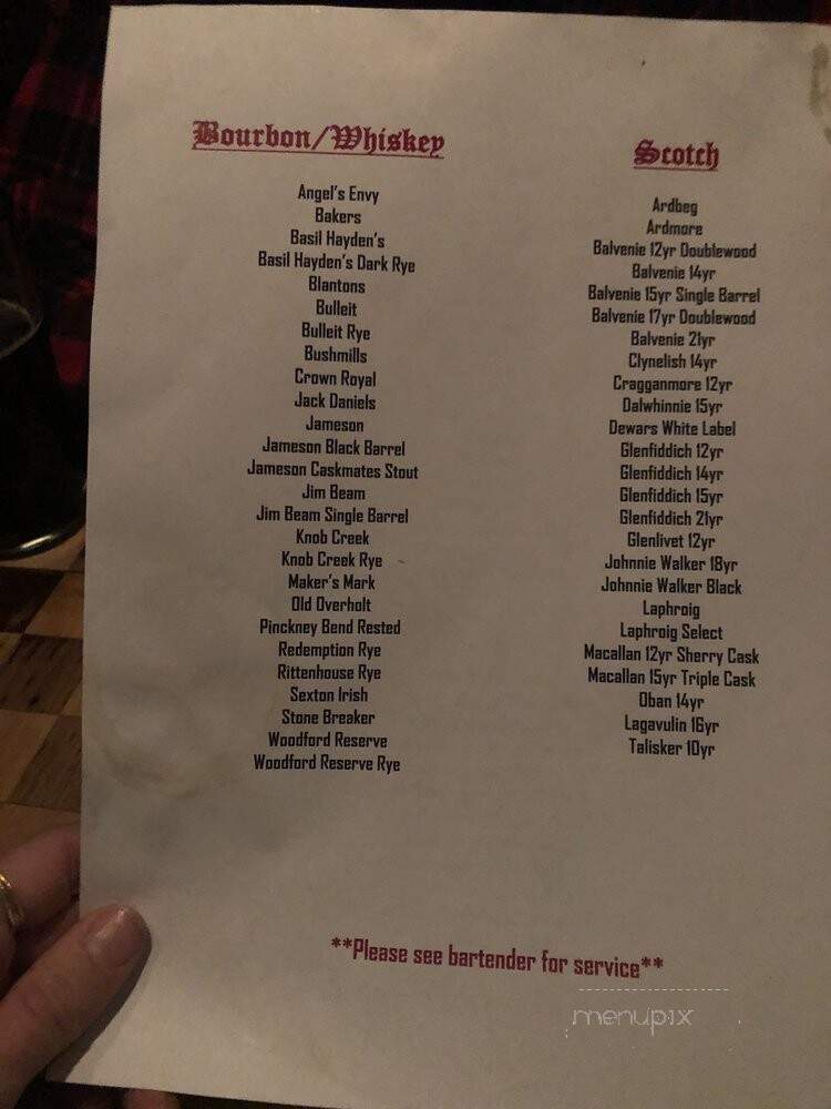 Fox & Hound Tavern - Saint Louis, MO menu_pic