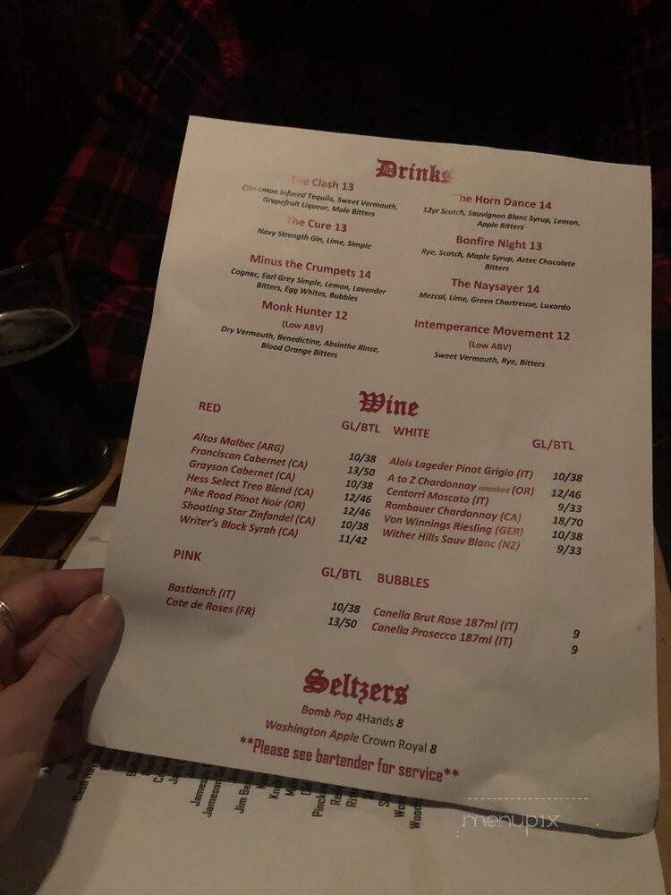 Fox & Hound Tavern - Saint Louis, MO menu_pic