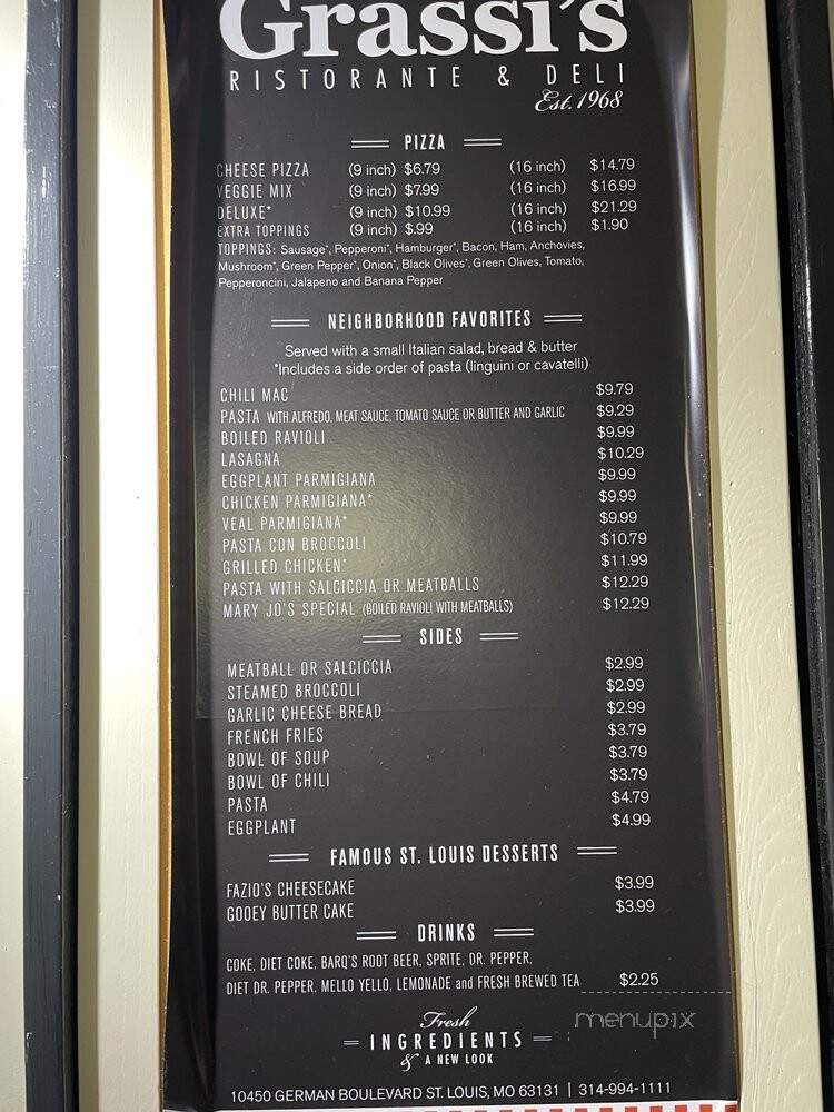 Grassi's West Italian Deli - Saint Louis, MO menu_pic