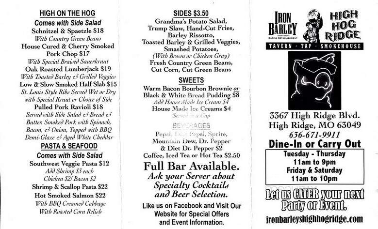 Iron Barley Eating - Saint Louis, MO menu_pic