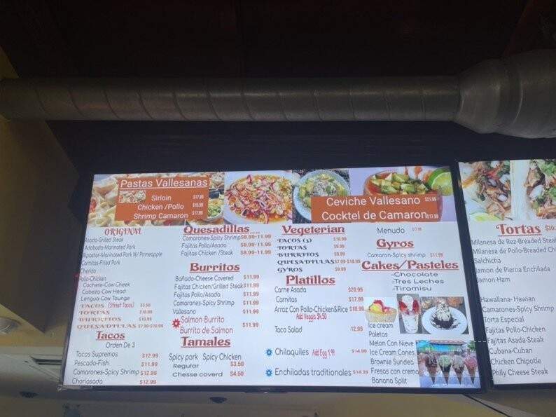 La Vallesana - Saint Louis, MO menu_pic