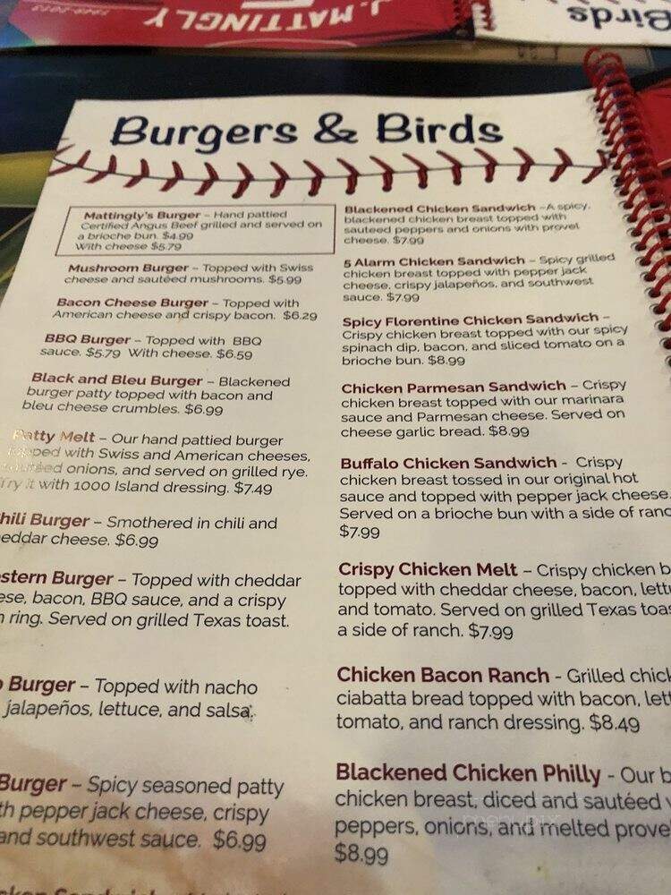 Mattingly's Inn - Florissant, MO menu_pic