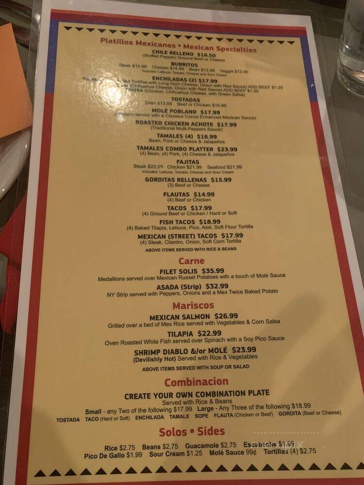Pueblo Solis - Saint Louis, MO menu_pic