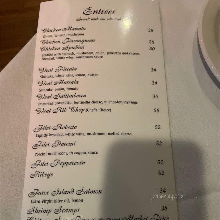 Roberto's Trattoria - Saint Louis, MO menu_pic
