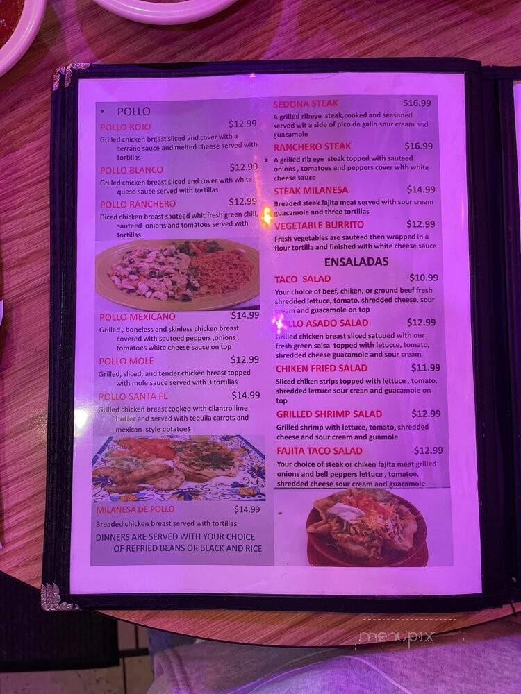 Salina's Pronto - Chesterfield, MO menu_pic