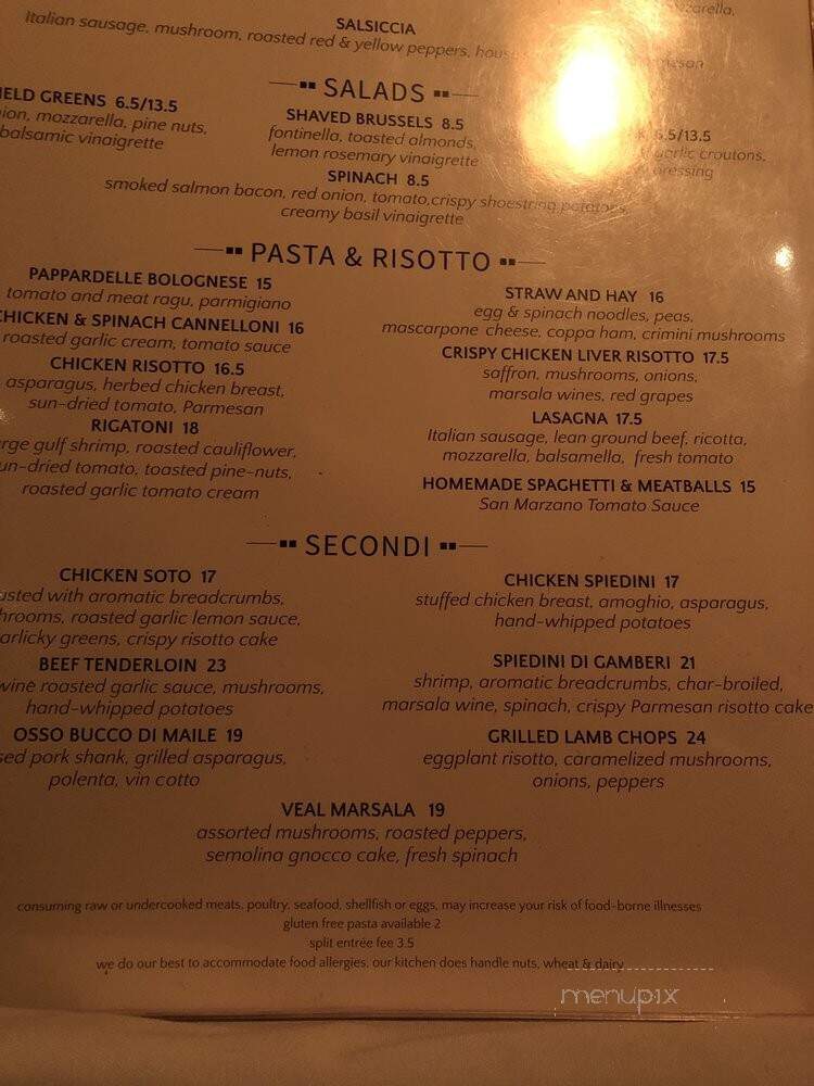 Trattoria Marcella - Saint Louis, MO menu_pic