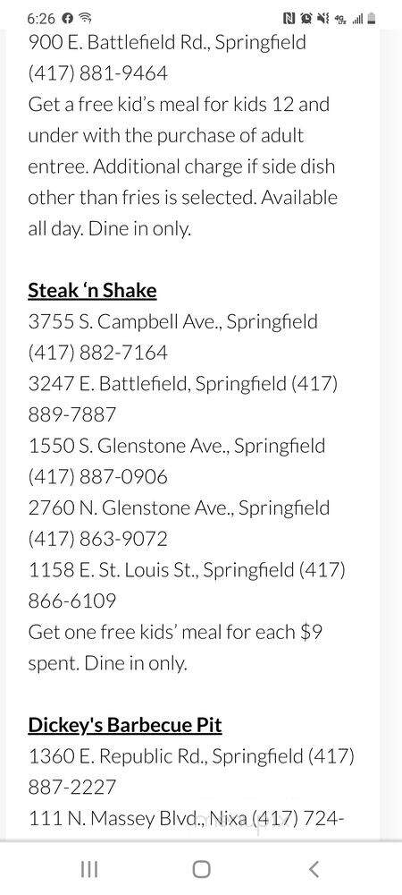 Steak 'n Shake - Springfield, MO