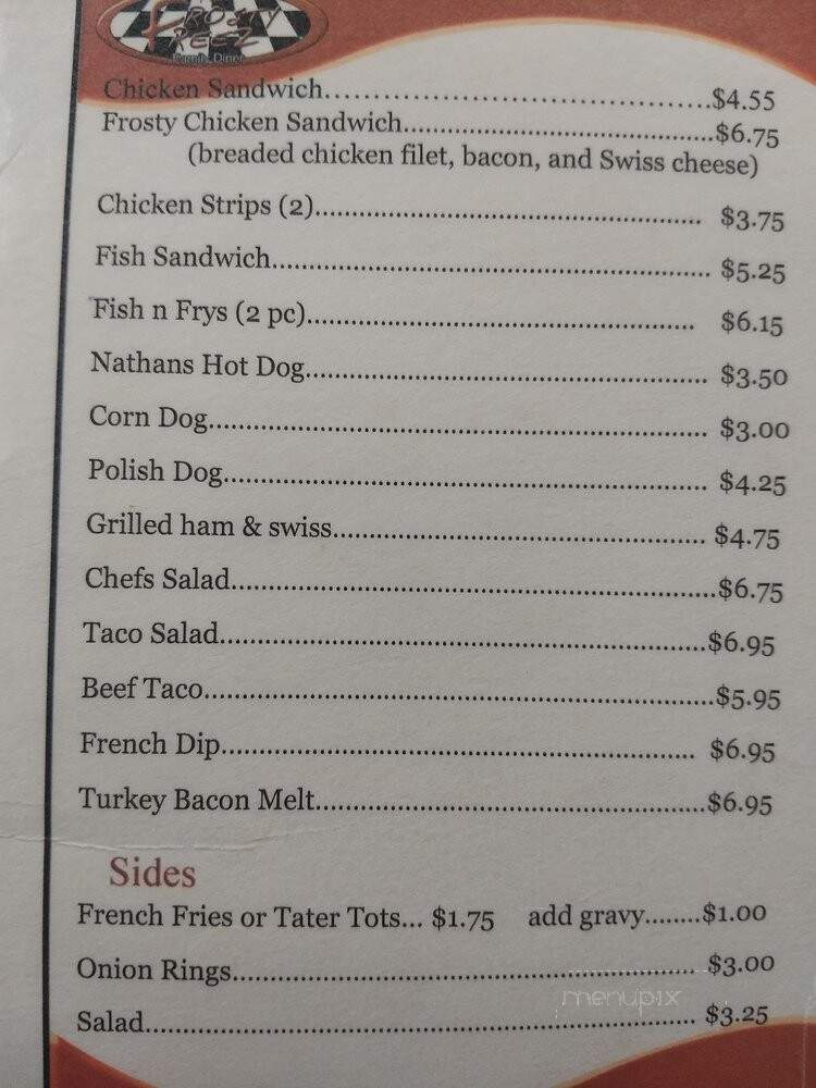 Frosty Freez - Big Timber, MT menu_pic