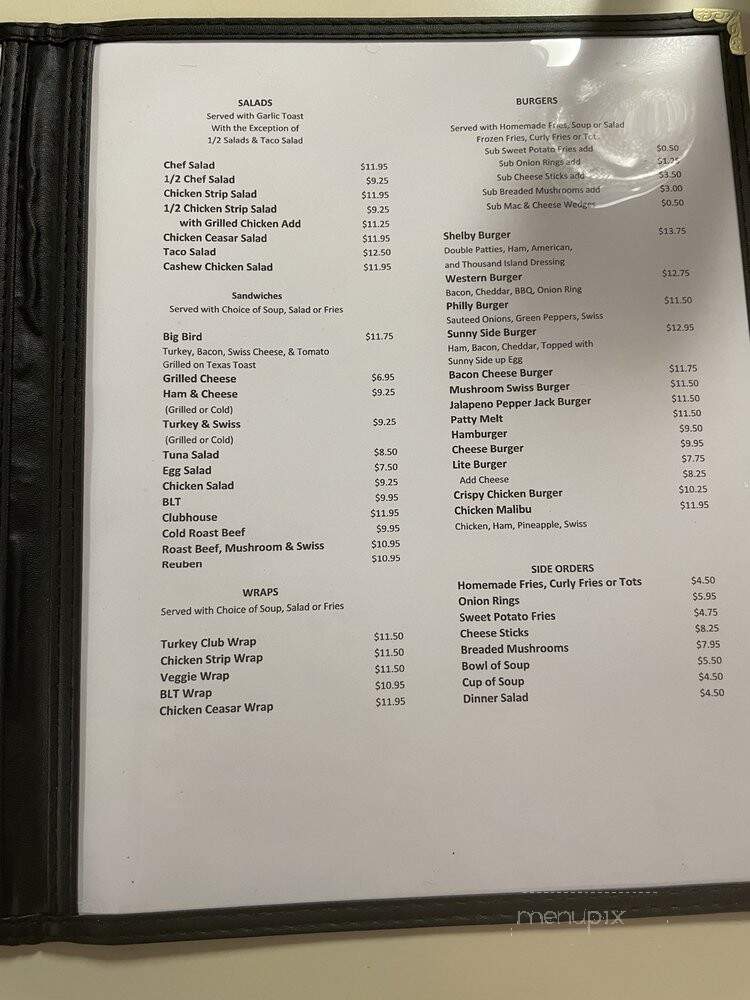 Griddle - Shelby, MT menu_pic