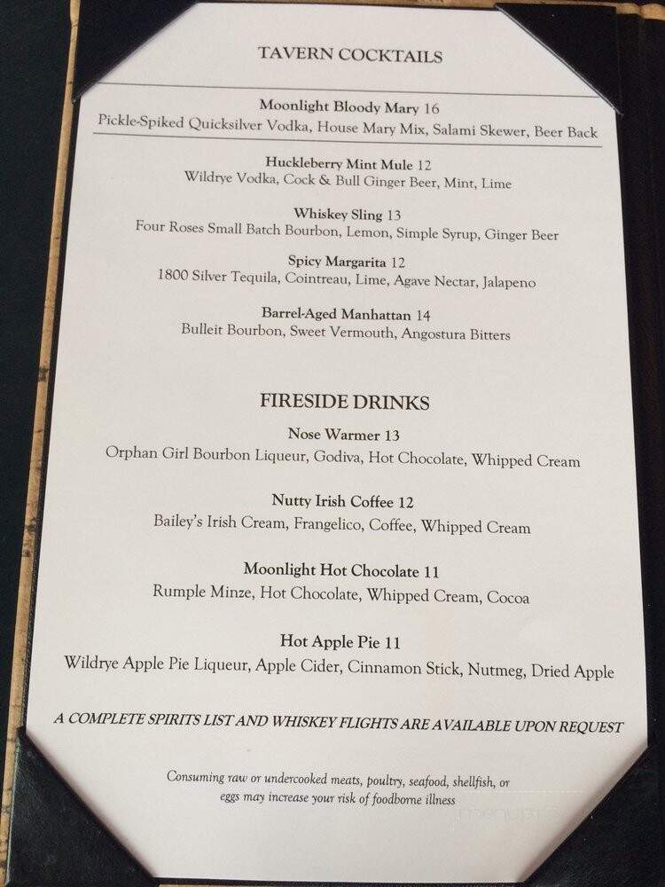 Timbers At Moonlight Lodge - Big Sky, MT menu_pic