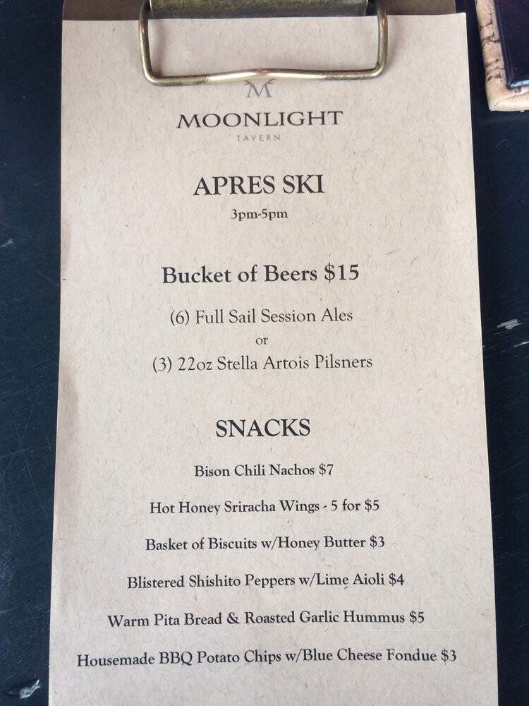 Timbers At Moonlight Lodge - Big Sky, MT menu_pic