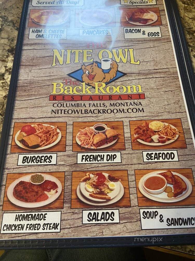 Nite Owl Restaurant - Columbia Falls, MT menu_pic