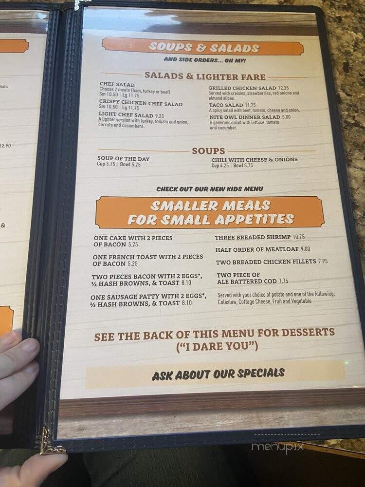 Nite Owl Restaurant - Columbia Falls, MT menu_pic