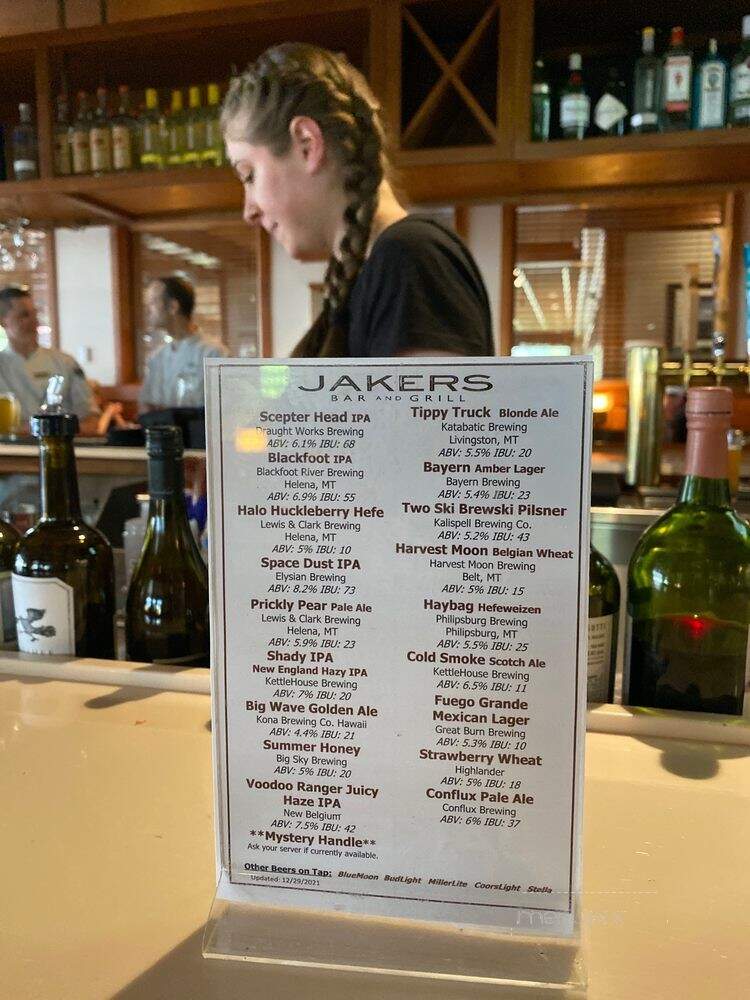 Jaker's - Missoula, MT menu_pic