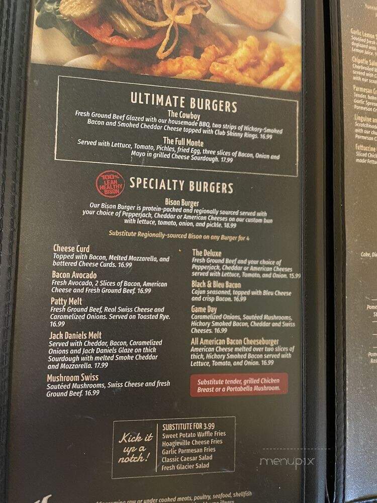 Montana Club - Missoula, MT menu_pic