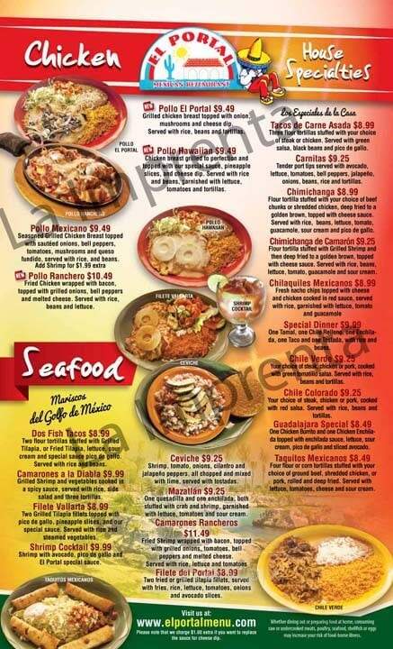 El Portal Mexican Restaurant - Nebraska City, NE menu_pic