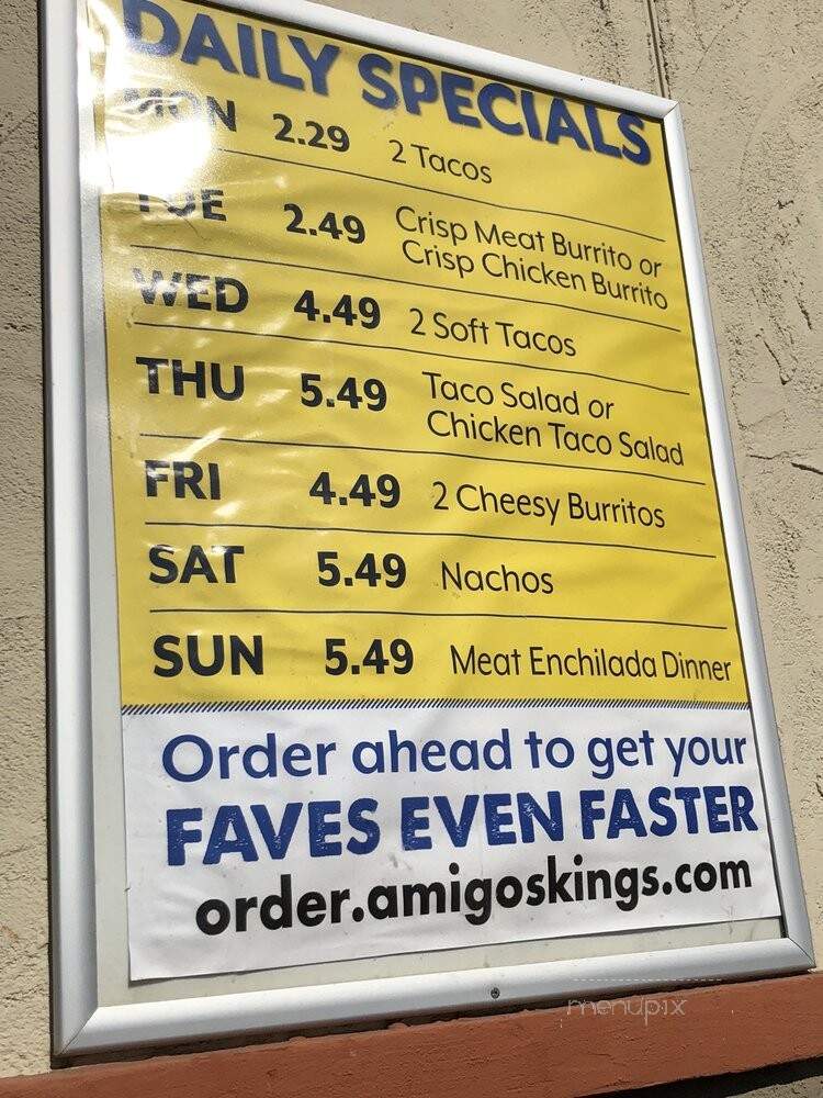 Amigos - Lincoln, NE menu_pic
