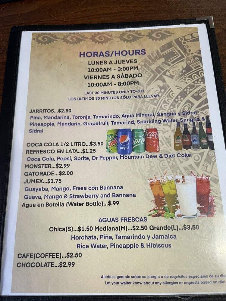 Taqueria El Rey - Lincoln, NE menu_pic