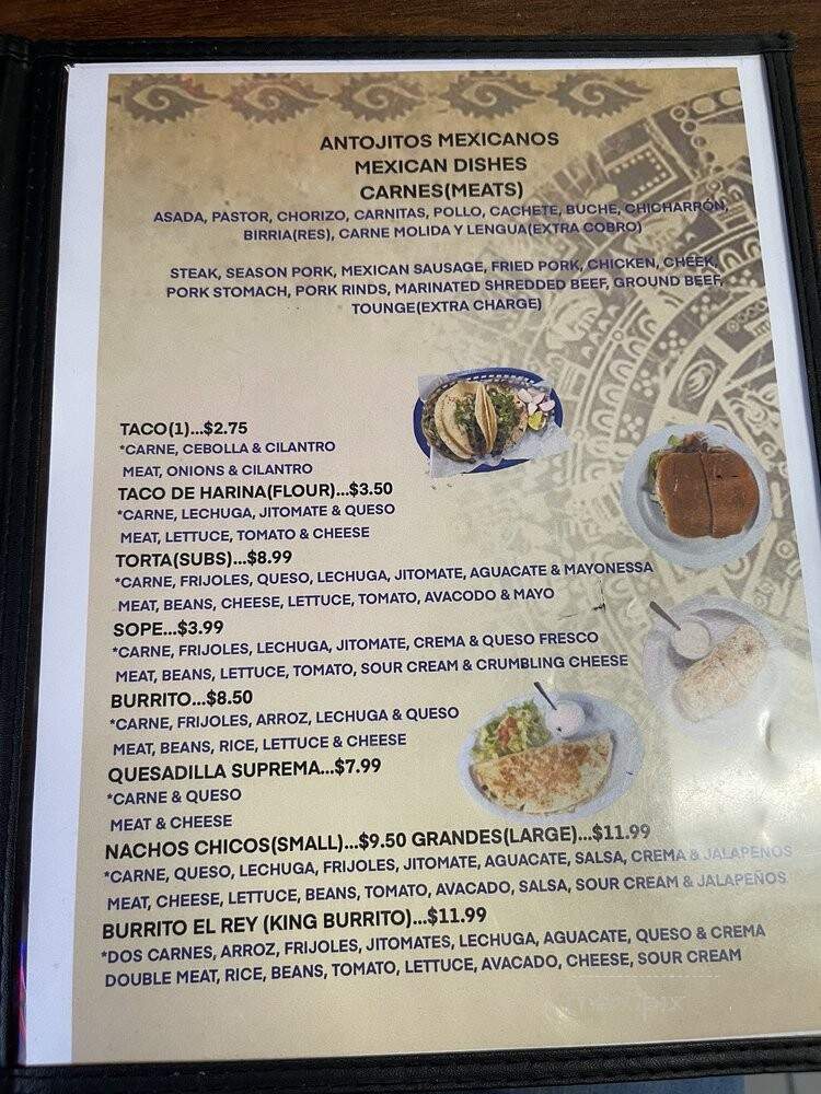 Taqueria El Rey - Lincoln, NE menu_pic