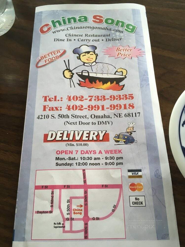 China Song - Omaha, NE menu_pic