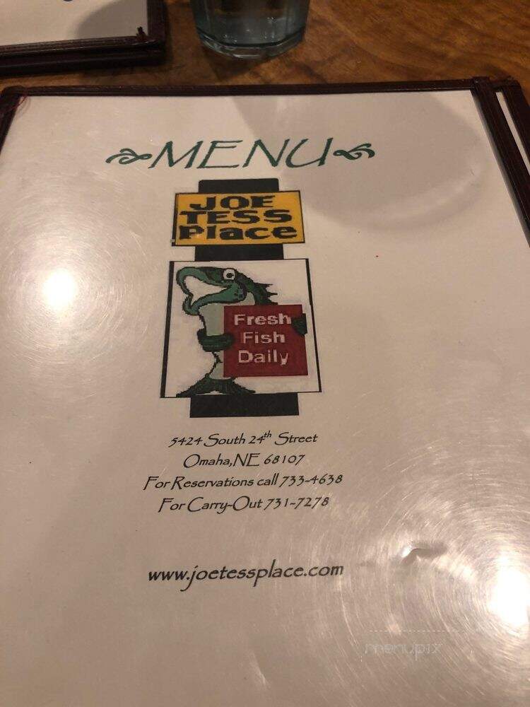 Joe Tess Live Fish Market - Omaha, NE menu_pic