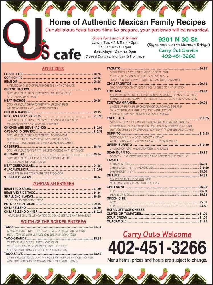 O J's Cafe - Omaha, NE
