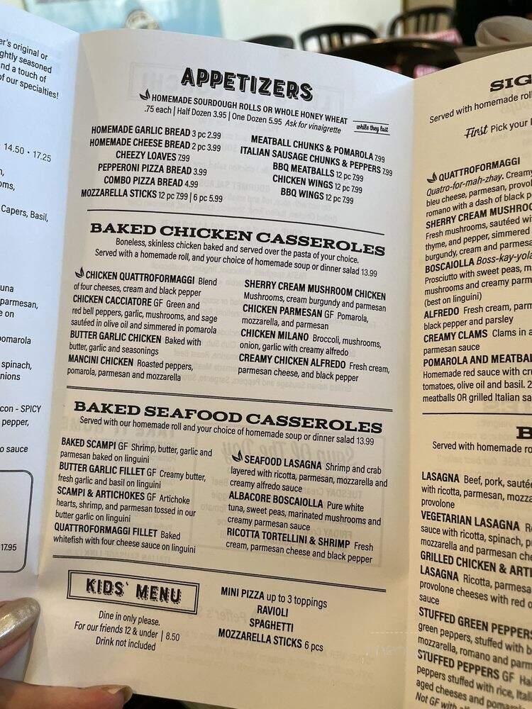 Sgt Peffer's Cafe Italian - Omaha, NE menu_pic