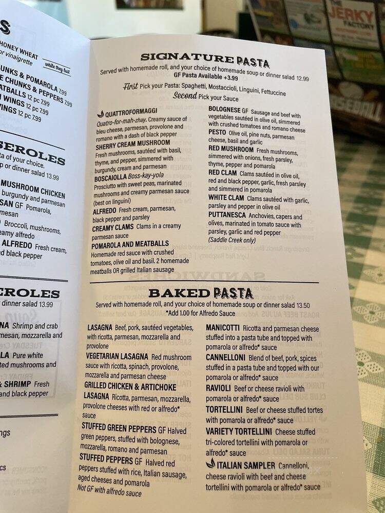 Sgt Peffer's Cafe Italian - Omaha, NE menu_pic