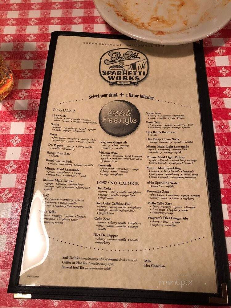 Spaghetti Works - Ralston, NE menu_pic